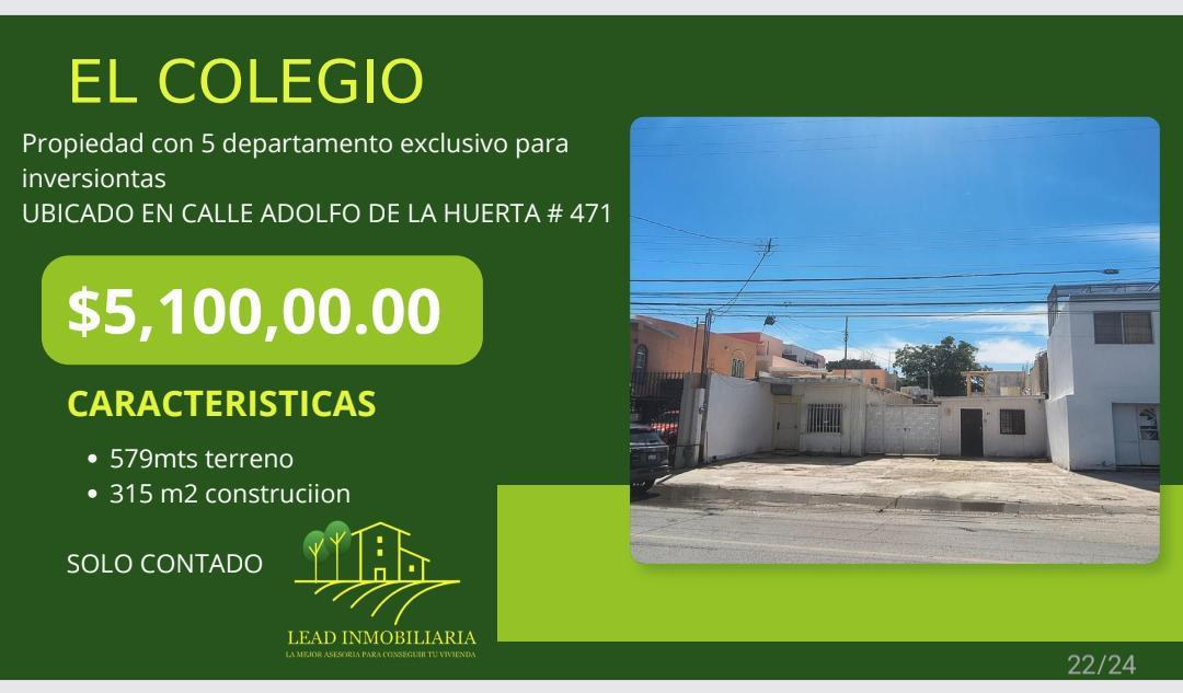 CALLE ADOLFO DE LA HUERTA # 471